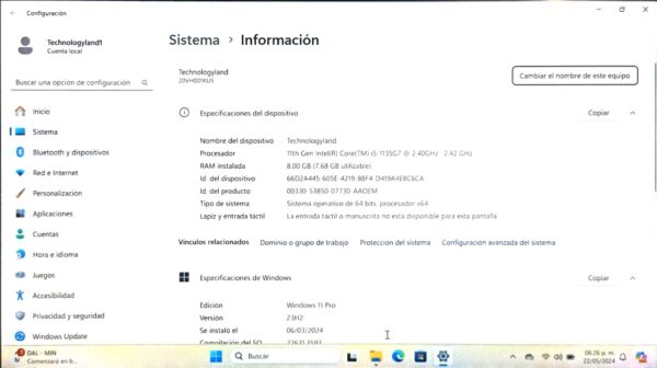 LENOVO THINKPAD L13 GEN 2 I5 11va - Imagen 7