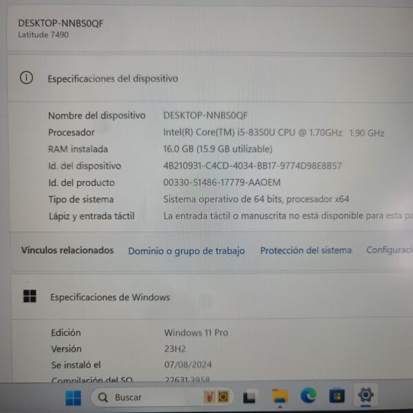 DELL LATITUDE 7490 - Imagen 7
