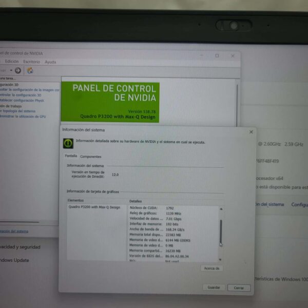 P52 LT GRAFICA i7-8 - Imagen 8